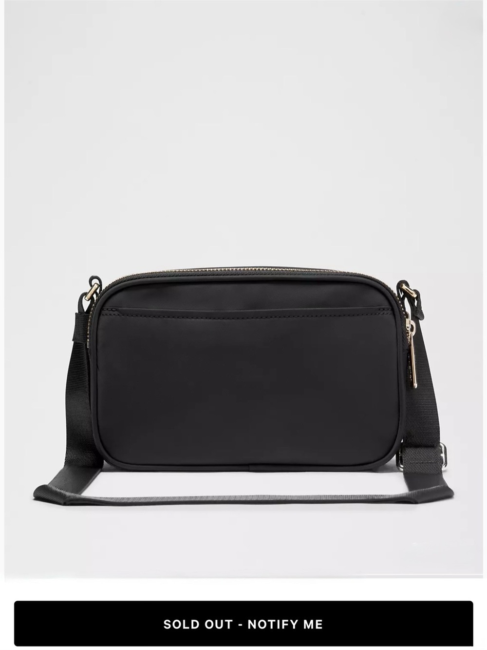 NWT lululemon Crossbody Camera Bag 2L Logo Black with Gold Hardware - Picture 4 of 10